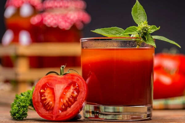 томатный сок марки "любимый"