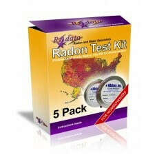 Home Radon Test Kit (5-Pack)