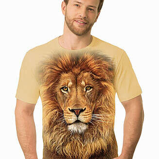 Wild Safari Running Lion Graphic T-Shirt  | Sassyshirt