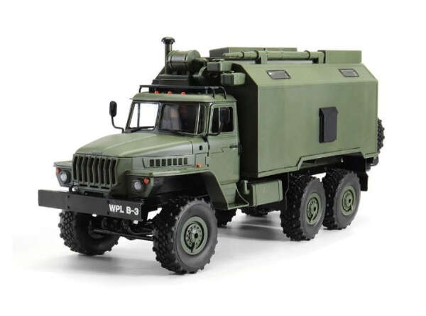 Радиоуправляемый военный грузовик WPL "Урал" 6WD RTR 1:16