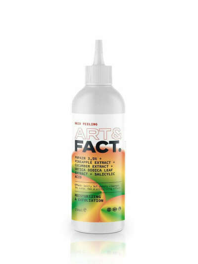 ART&FACT. / Очищающий и увлажняющий энзимный пилинг для кожи головы и волос с папаином и экстрактами ананаса, огурца, крапивы, и салициловой кислотой