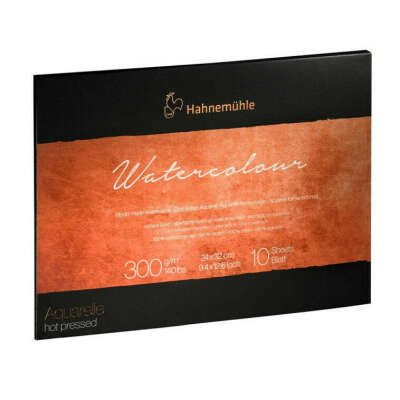 Альбом-склейка для акварели Hahnemuhle "Watercolour" 24x32 см 10 л 300 г хлопок 100% сатин