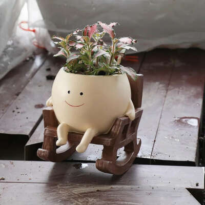 smiling face planters