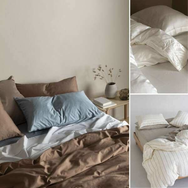 Обновить постельное белье и добавить подушки