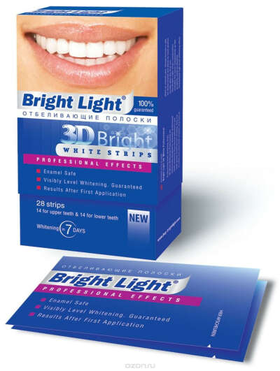 Отбеливающие полоски для зубов Bright Light "3D Bright Professional Effects