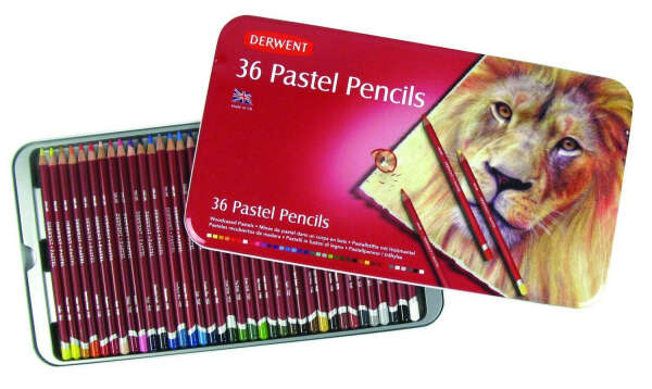 Набор пастельных карандашей PASTEL PENCILS 36шт., металлическая уп-ка