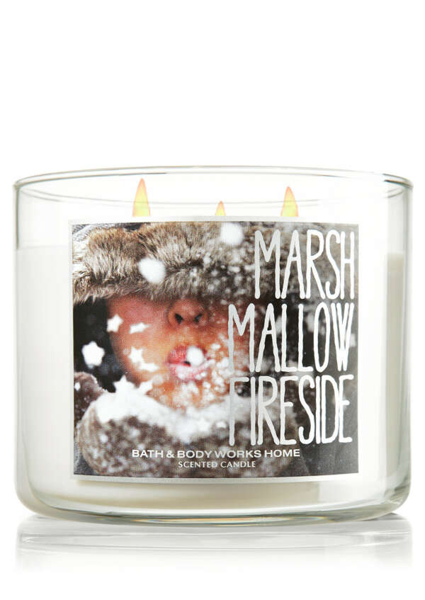 Marshmallow Fireside 14.5 oz. 3-Wick Candle   - Slatkin & Co. - Bath & Body Works