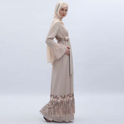 TASSEL SEQUIN ABAYA - Lebiska