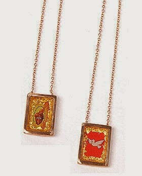 White gold scapular by Francisca Botelho