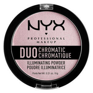 NYX Duo Chromatic Illuminating Powder оттенок Lavender Steel