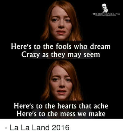 Мерч с цитатами из La La land