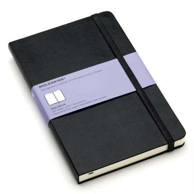 Записная книжка Moleskine Sketchbook  (для рисунков), Large (13х21см), черная