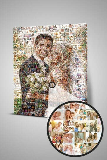 Personalized Photo Mosaic Gallery Wrapped Canvas Prints