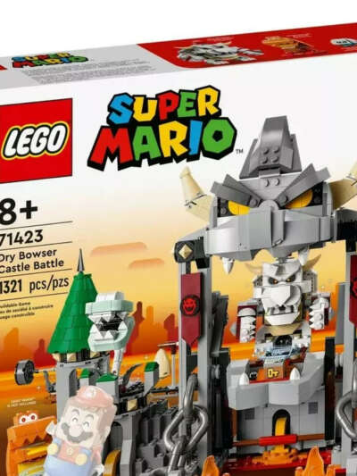Lego Конструктор Super Mario Dry Bowser Castle Battle 71423