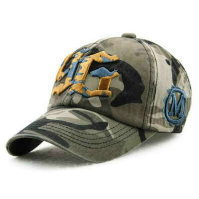 Adjustable Size Cotton Camouflage Embroidery Snapback Baseball Cap - Top Dudes