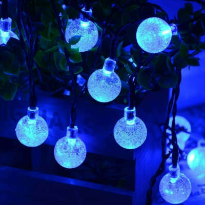 Toodour Globe Solar String Lights, 35.6ft 60 LED Outdoor Bulb String Lights