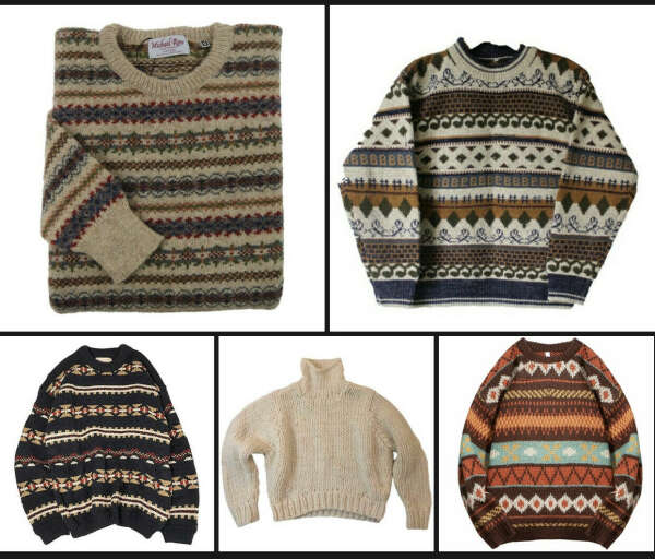 Всякие дедовские свитера (и другие штуки из секондов например)