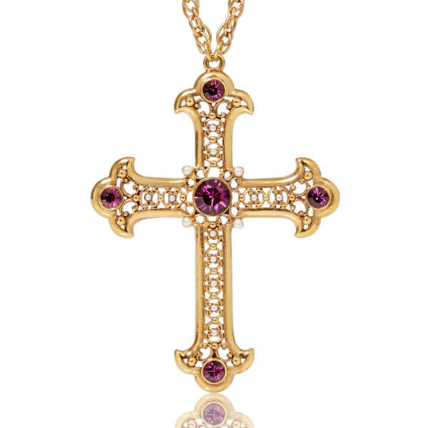Trefoil Cross Pendant Necklace