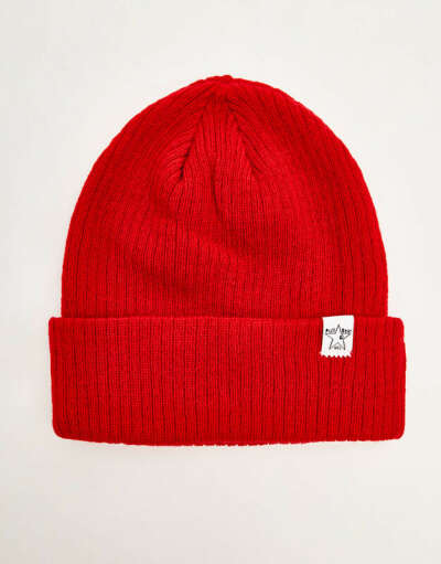 Classic red beanie