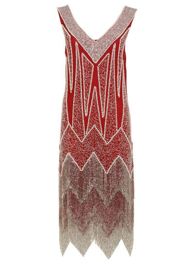 RED FLAPPER DRESS