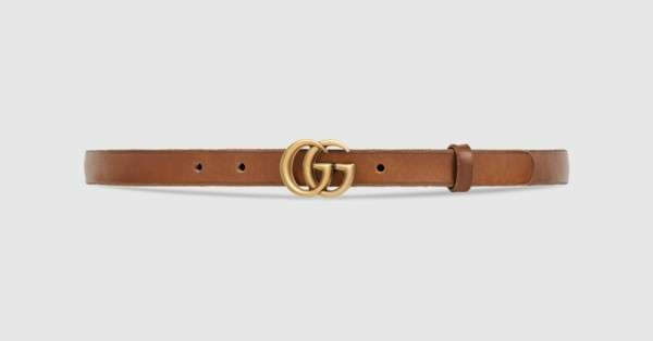 Gucci Leather belt with Double G buckle