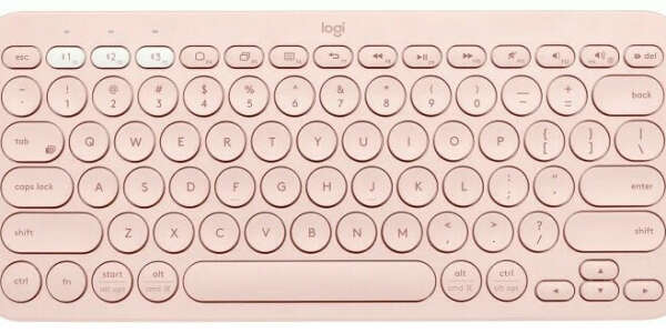 Клавиатура Logitech беспроводная K380 розового цвета
