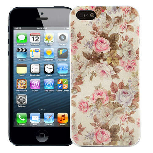 Чехол для iPhone 5/5s "Flowered cotton" (розовый)