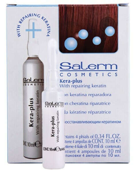 Высококонцентрированный кератин в ампулах Салерм Salerm Kera-Plus 4*7 мл