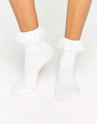 белые носочки с рюшами