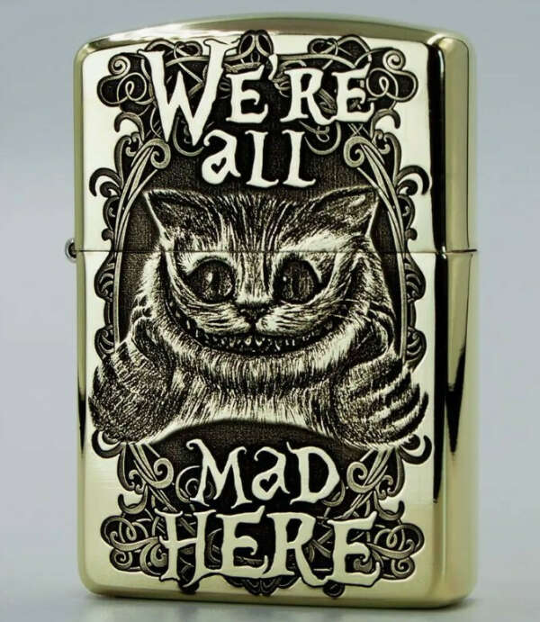 Zippo Подарочная зажигалка с гравировкой We're all mad here