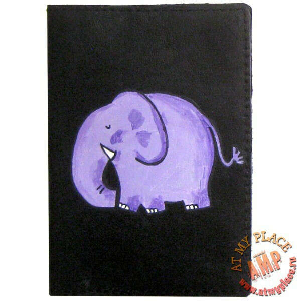 Обложка на паспорт "Веселый слоник"