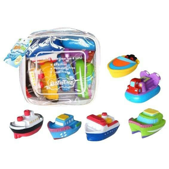 Набор игрушек для ванны Chang Qing Shu Toys в сумочке 6 шт (CQS608-6) (6910010060861)