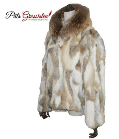 Women’s luxury rabbit fur coat