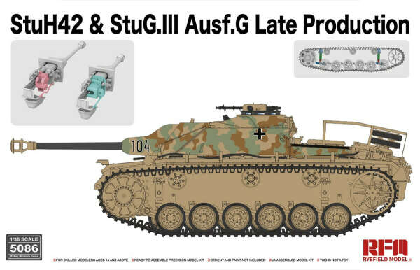 Rye Field Model RM-5086 1/35 StuH42 & StuG.III Ausf.G Late Production