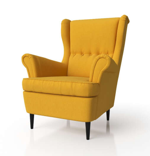 Мягкое кресло стэнд, желтое. IKEA
