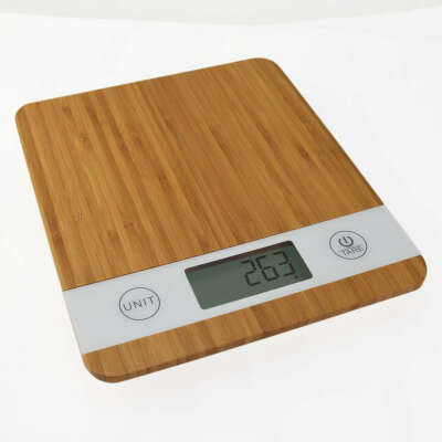 Smart Weigh Bamboo Digital Kitchen Scale