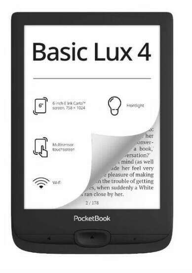 Электронная книга PocketBook 618 Basic Lux Ink Black (PB618-P-WW)