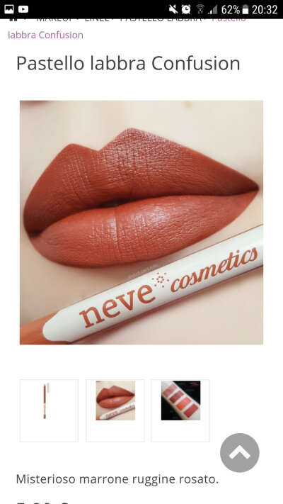 Pastello labbra &#039;Confusion&#039; - Neve Cosmetics