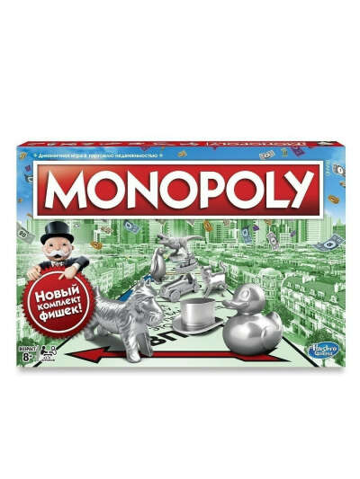 Игра настольная Монополия Классика MONOPOLY C1009 MONOPOLY 4584427 купить в интернет-магазине Wildberries