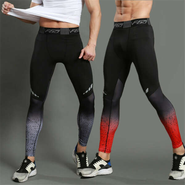 Gradient Printed Sports Men&#039;s Leggings - My Indoor Gym