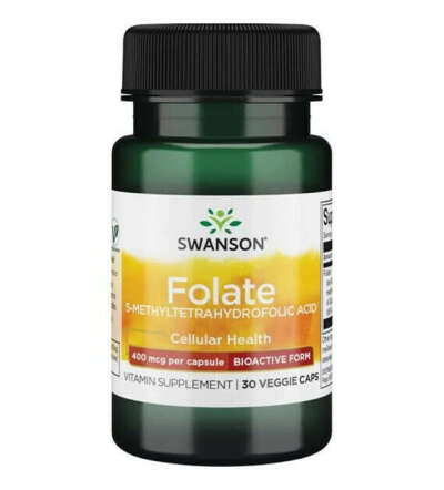 Swanson Health Products Folian Quatrefolic капсулы с фолиевой кислотой 30 мл 30 шт.