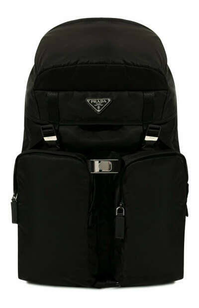Мужской черный текстильный рюкзак PRADA купить в интернет-магазине ЦУМ, арт. 2VZ019-2DMG-F0002-OOL