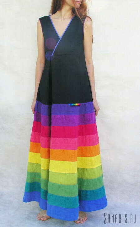 Платье для кормления радуга на токио