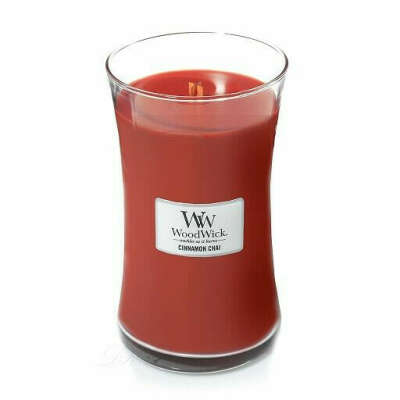 Ароматическая свеча с ароматом ванили и корицы Woodwick Large Cinnamon Chai 609 г
