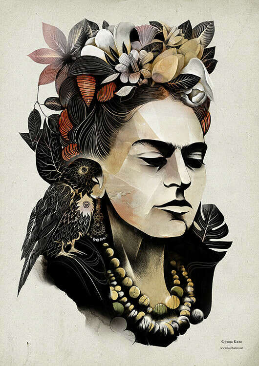 Принт «Frida Kahlo» by Alexey Kurbatov - Эксклюзивные принты