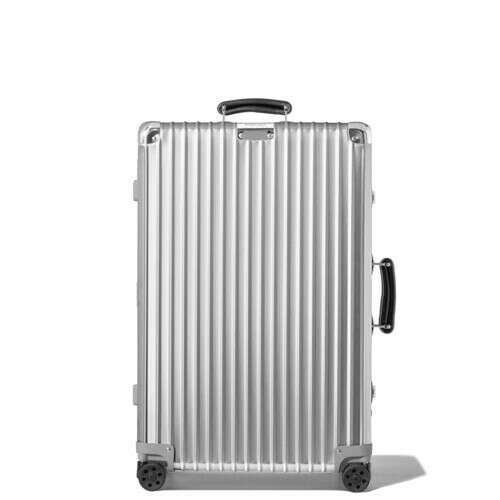 Metallic suitcase