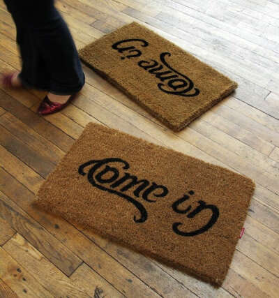 Come In/Go Away Doormat