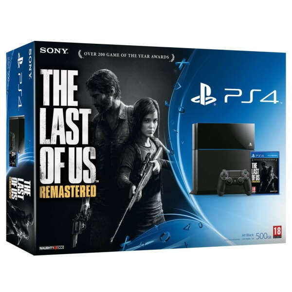 PlayStation 4 500GB +The Last Of Us+Gran Theft Auto 5