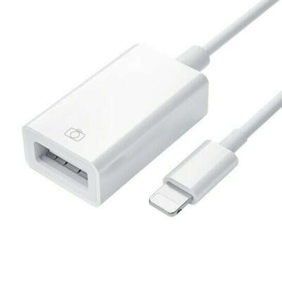 Переходник OTG Lightning на USB для iPhone / iPad, белый