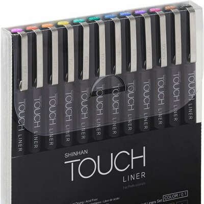 Набор линеров Touch Liner 12 шт. цветные 0,1 мм